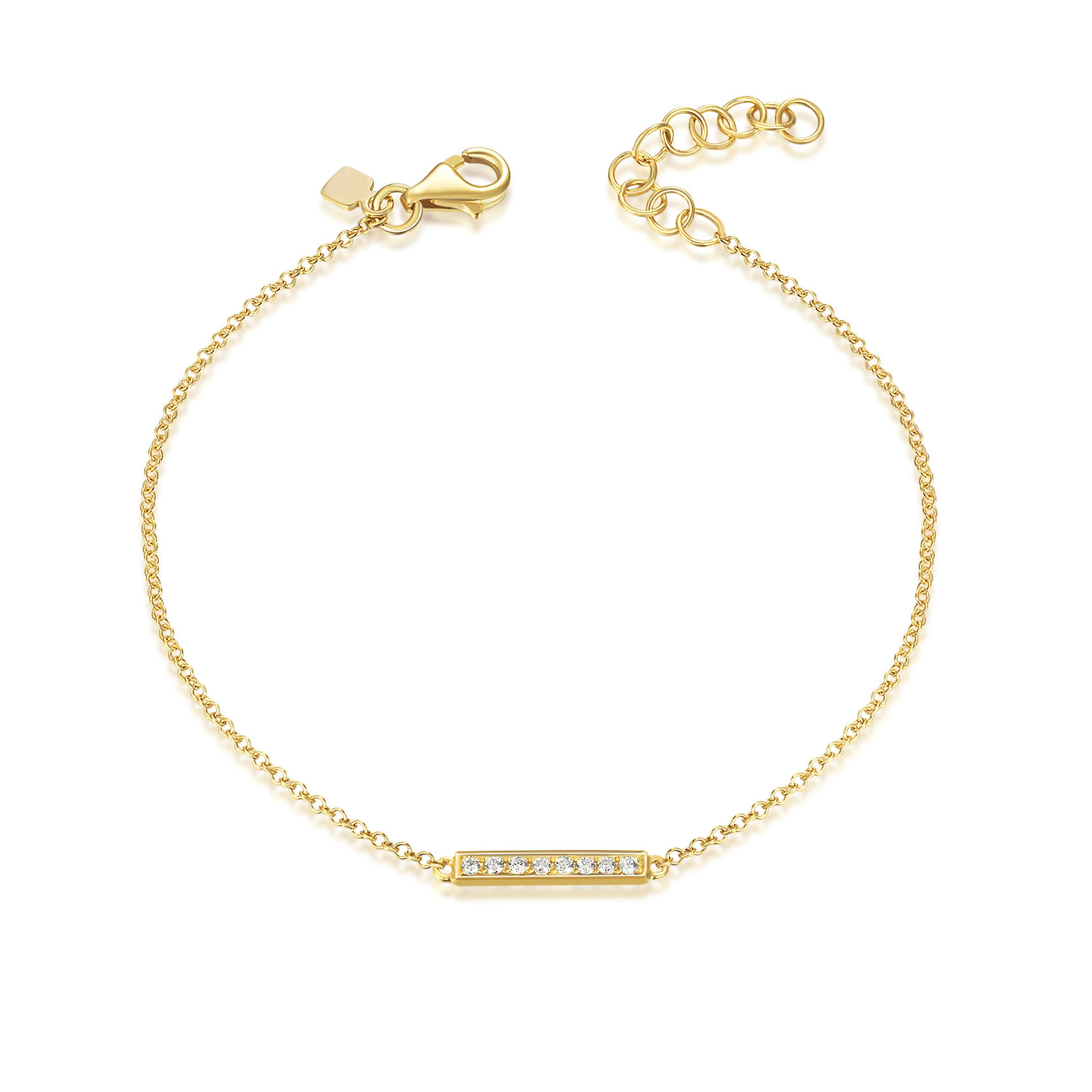 14K Gold Tiny Charms Bracelet – KC Signatures