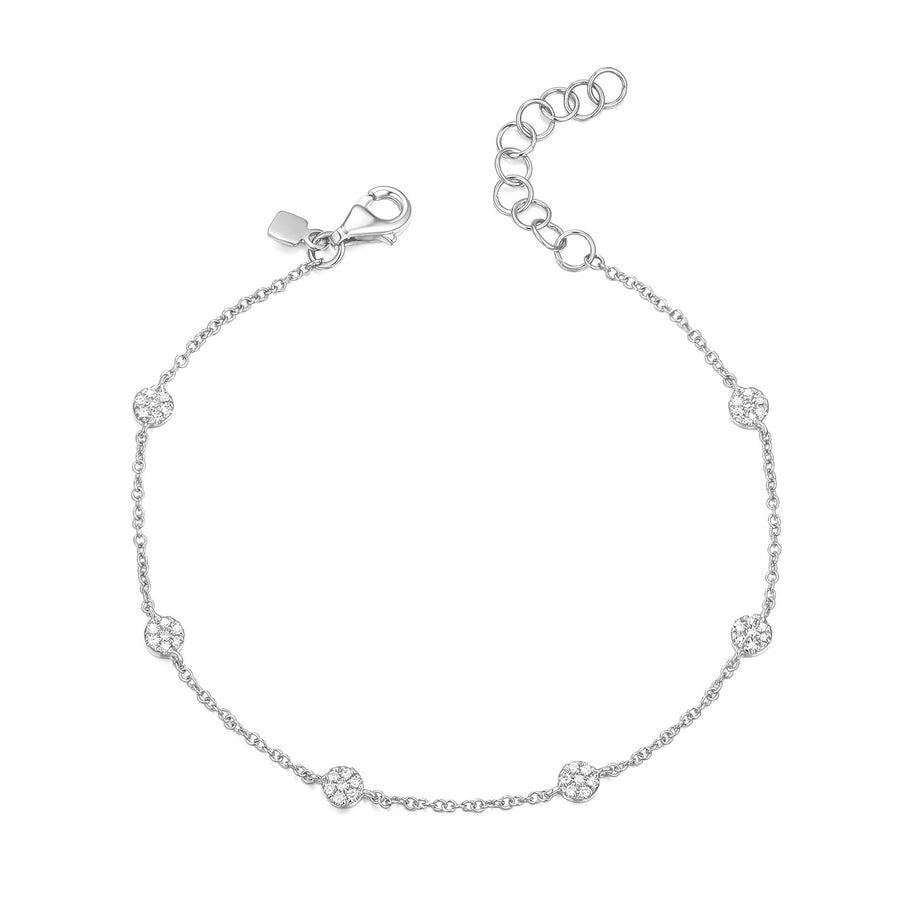 Tiny Disc Chain Bracelet