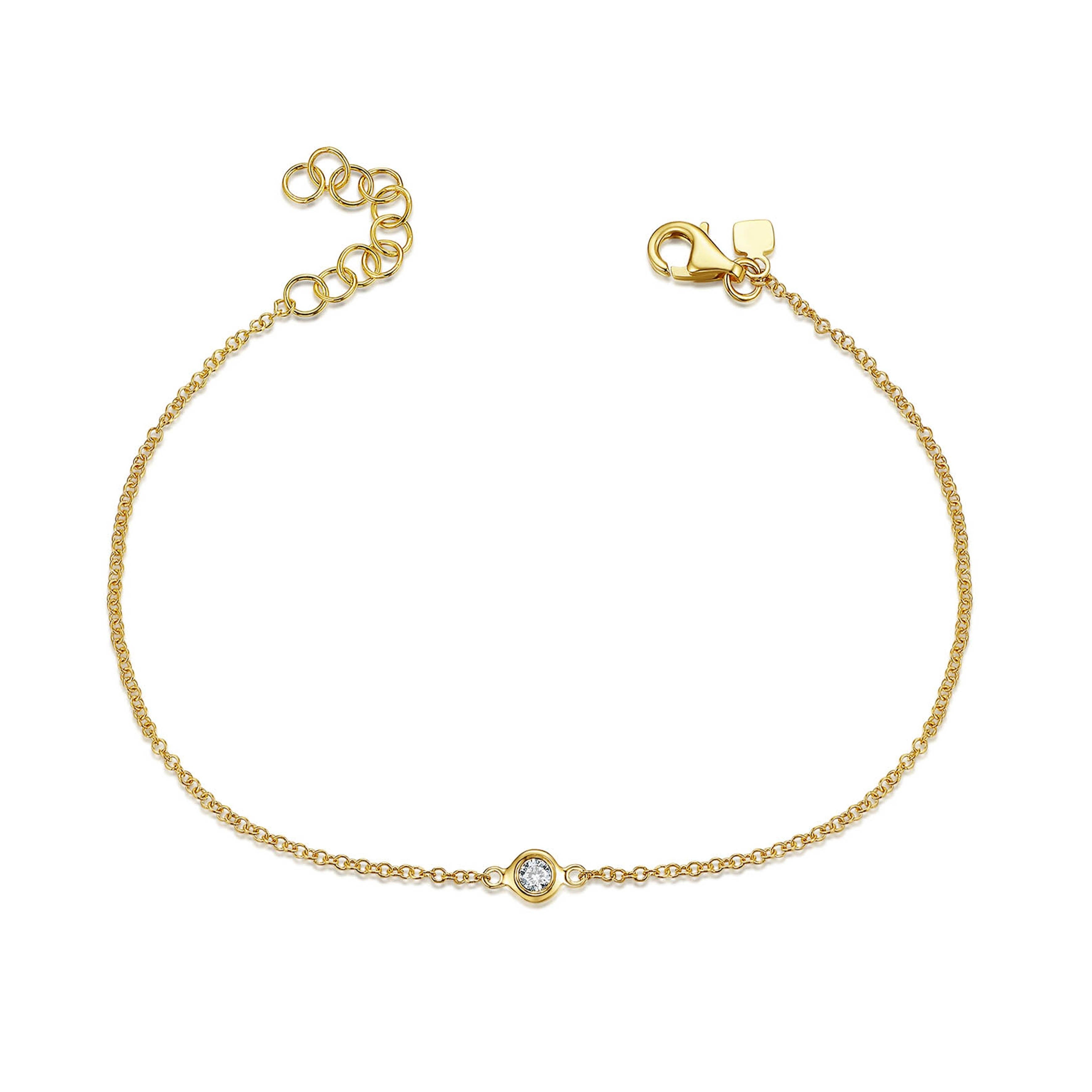 14K Gold Tiny Charms Bracelet – KC Signatures