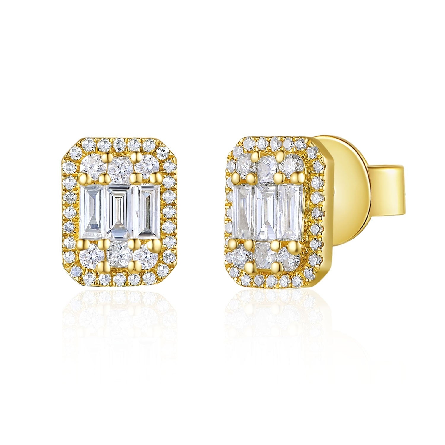 Illusion Baguette Stud Earring – KC Signatures