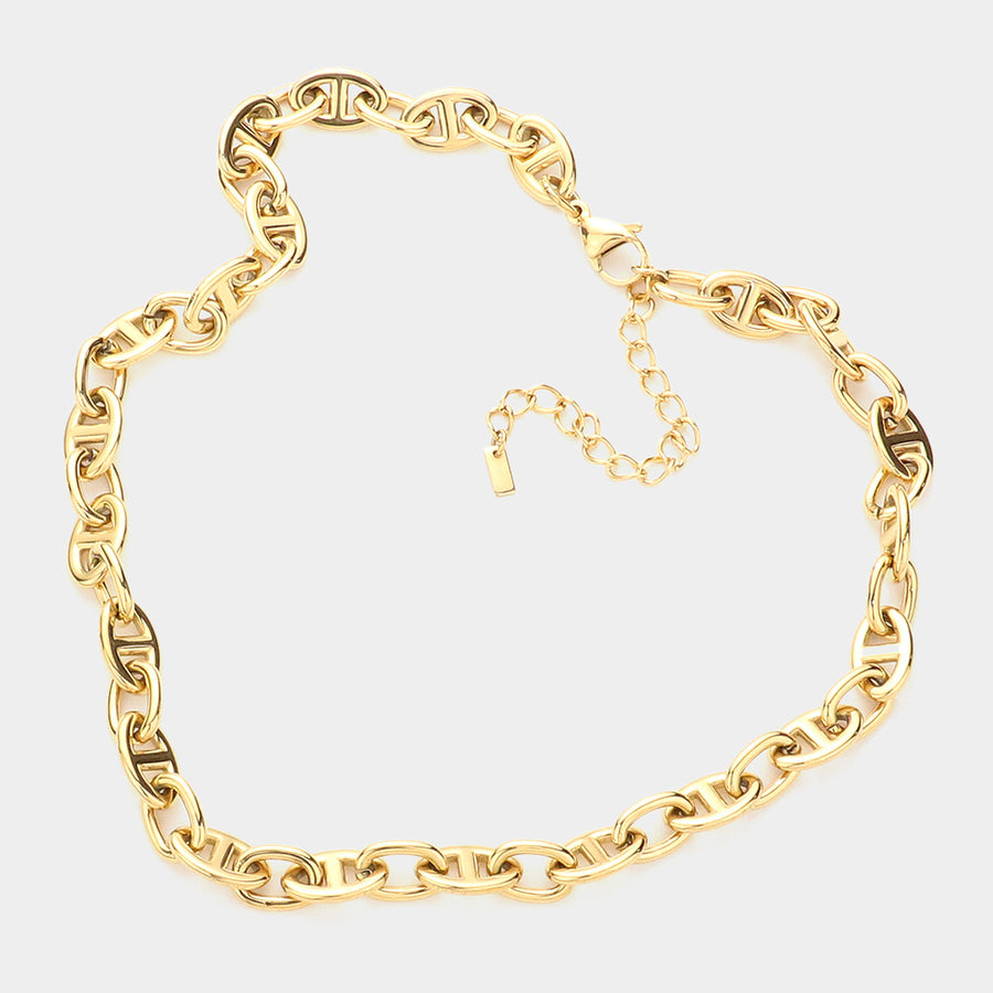 Gold Plated Link Necklace