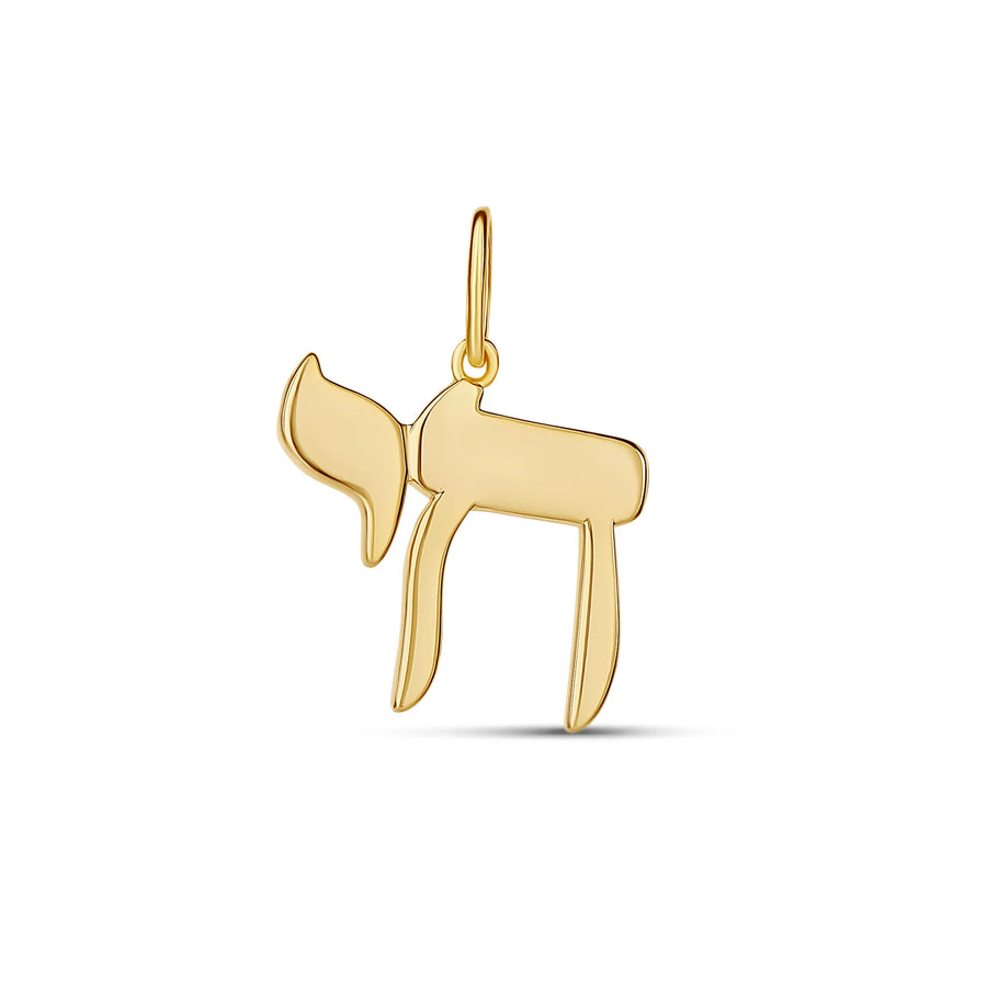 Gold plated chai charm