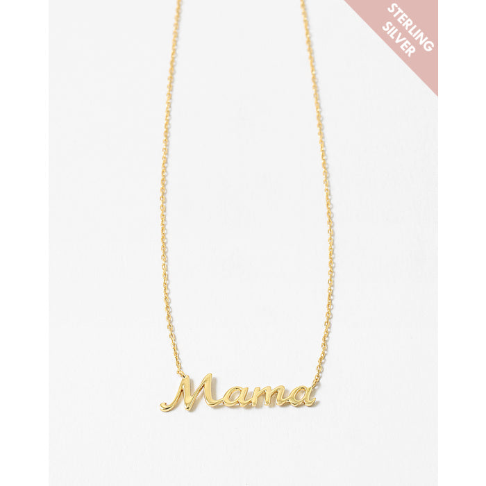 14K Gold Plated Mama Necklace