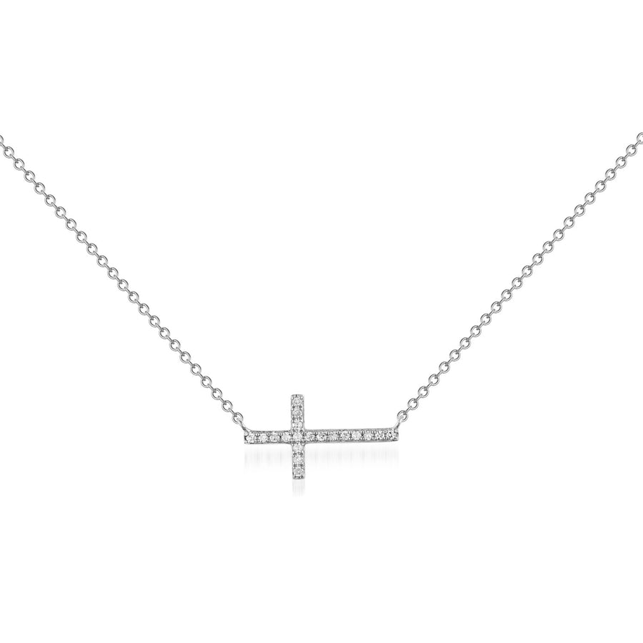 Sideway Cross Necklace