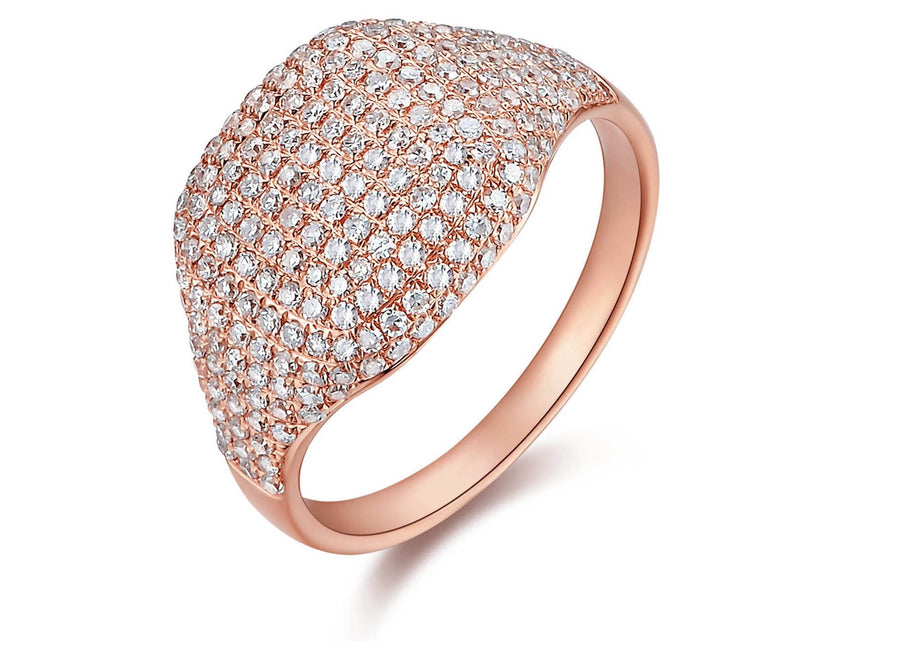 14K Pave Dome Ring