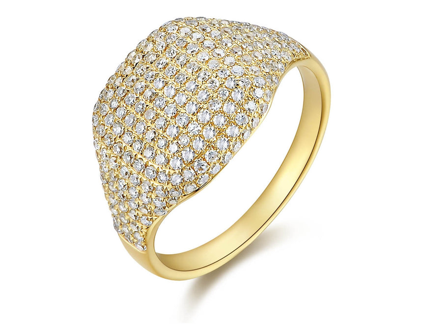14K Pave Dome Ring